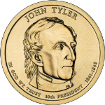 2009-P John Tyler Presidential Dollar BU $1