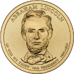 2010-P Abraham Lincoln Presidential Dollar BU $1