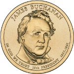 2010-D James Buchanan Presidential Dollar BU $1