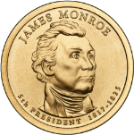 2008-P James Monroe Presidential Dollar BU $1