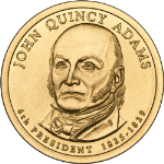 2008-D John Quincy Adams Presidential Dollar BU $1