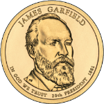 2011-D James A. Garfield Presidential Dollar BU $1