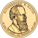 2011-P Rutherford B. Hayes Presidential Dollar BU $1