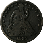 1845-O Seated Half Dollar Nice G/VG  FS-50-1845o-302  RECUT DATE