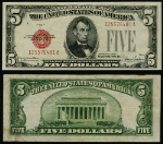 FR. 1531 $5 1928-F Legal Tender Wide I Choice CU+