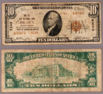 Oil City PA $10 1929 T-2 National Bank Note Ch #5240 Oil City NB Very Good