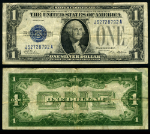 FR. 1600 $1 1928 Silver Certificate J-A Block Very Fine