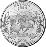 2006-D Nevada Quarter BU Single