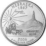 2006-D Nebraska Quarter BU Single