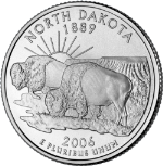 2006-D North Dakota Quarter BU Single