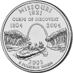 2003-P Missouri Quarter BU Single