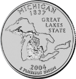 2004-P Michigan Quarter BU Single