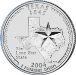 2004-P Texas Quarter BU Single