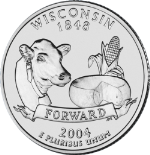 2004-D Wisconsin Quarter BU Single