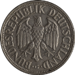 Germany: Federal Republic 1954-G Mark KM#110 Nice VF+ - Very Scarce