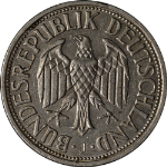 Germany: Federal Republic 1956-J Mark KM#110