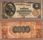 Windber PA $5 1882 BB National Bank Note Ch #5242 Windber NB G/VG