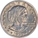 1979-P Susan B. Anthony Dollar PCGS MS65 Wide Rim Near Date - STOCK