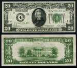 FR. 2051 D $20 1928-A Federal Reserve Note Cleveland CU