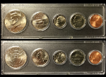 2001 Year Coin Set Half Quarter Dime Nickel Cent in a Whitman Holder