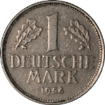 1954-F Germany 1 Mark VF