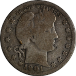 1901-P Barber Quarter