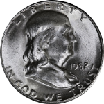 1952-S Franklin Half Dollar Nice BU - STOCK
