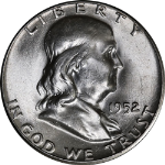 1952-P Franklin Half Dollar Nice BU - STOCK