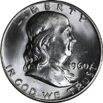 1960-D Franklin Half Dollar Nice BU- STOCK