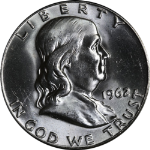 1962-D Franklin Half Dollar Nice BU- STOCK