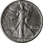 1942-P Walking Liberty Half - Doubled Die Reverse