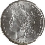 1886-P Morgan Silver Dollar NGC MS65+ Blazing White Gem Superb Eye Appeal -Stock