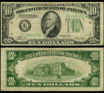 FR. 2008 E* $10 1934-C Federal Reserve Note Richmond Wide Fine Star