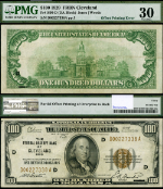 FR. 1890 D $100 1929 Federal Reserve Bank Note Cleveland Partial Offset PMG VF30