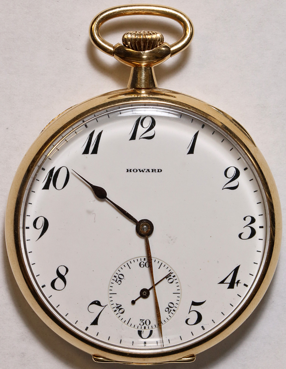 E. Howard Series 7 Pocket Watch 16 Size 17 J. Adj. 3p 14k Open