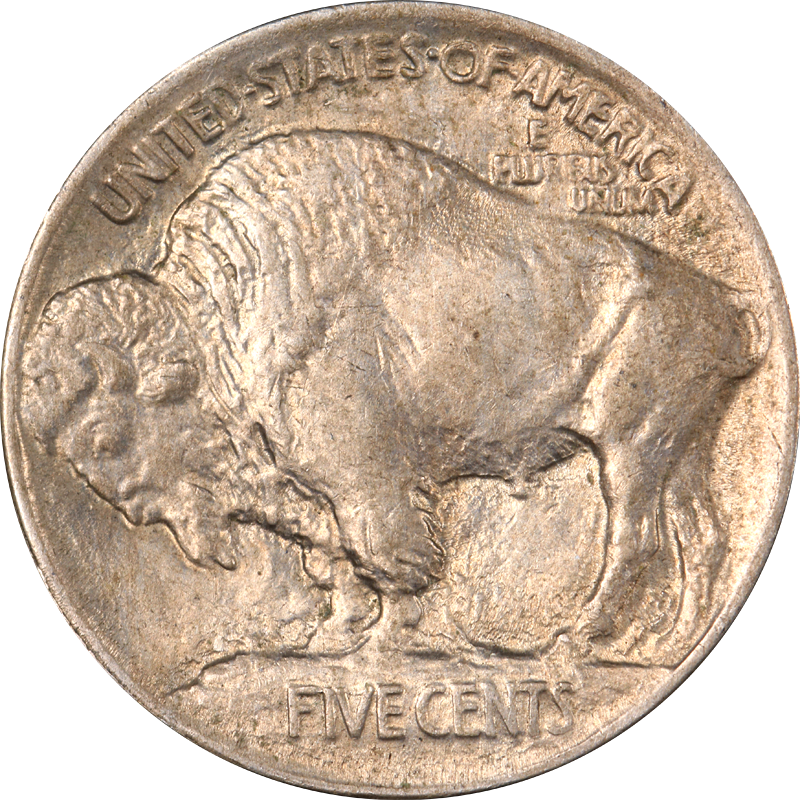 1913-D Buffalo Nickel, Variety 1, Raised Mound