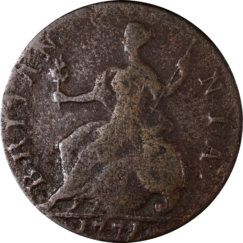 Great Britain 1771 Half Penny KM 601 great-britain-1771-half-penny-km-601